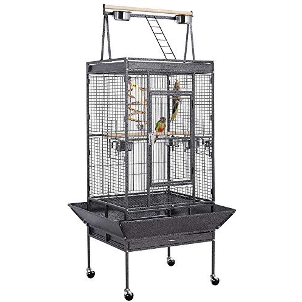Wrought Iron Rolling Large Parrot Bird Cage R14181