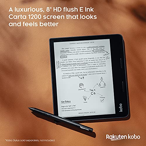 8” HD Glare Free Touchscreen Waterproof 32GB eReader O495