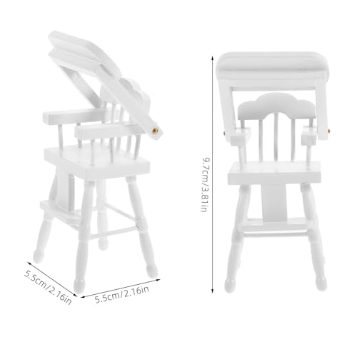 Wood Miniature Dollhouse High Chair I6376