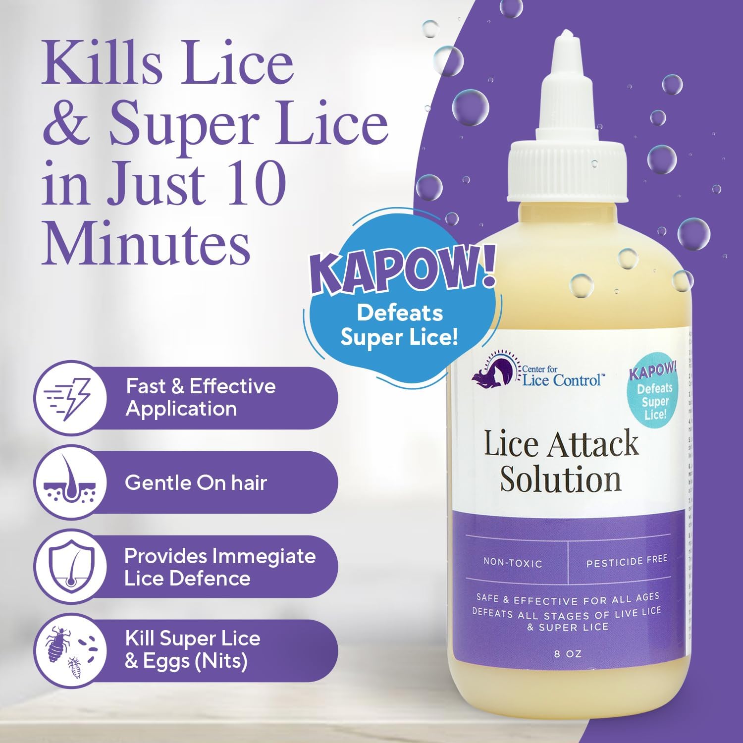 8oz 2-Pack Head Lice Shampoo V910