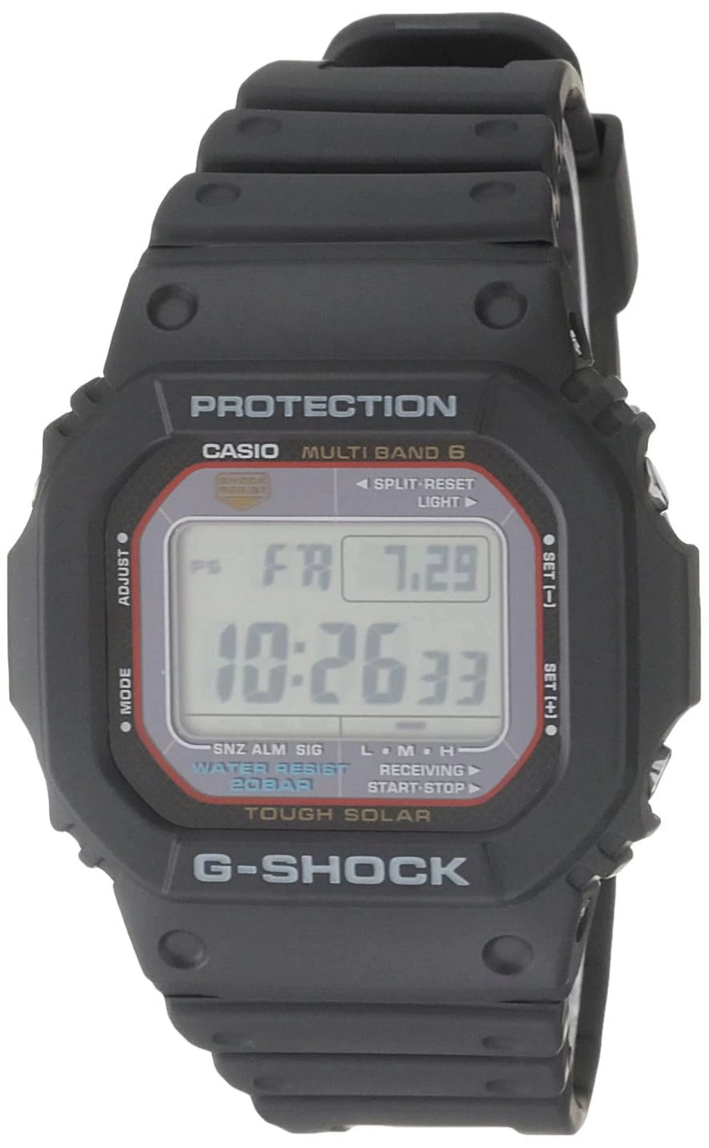 Solar Black Resin Sport Watch I8030