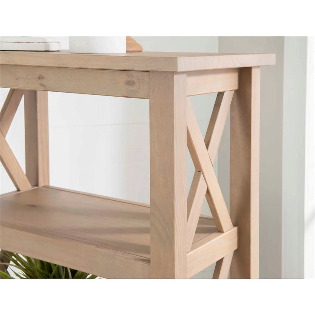 Driftwood Brown Pine Wood Bookcase R670