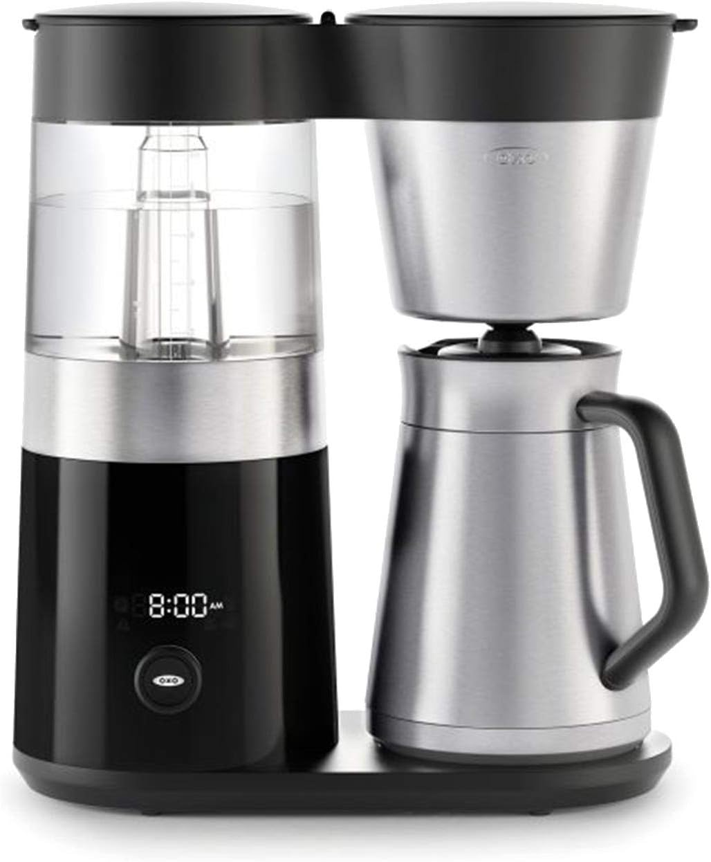 9 Cup Programmable Coffee Maker Bundle Conical Burr Coffee Grinder Stainless Steel/Black U2280
