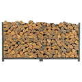 8 Foot 1/2 Cord Firewood Log Rack with Black Texture Powder Coat Finish R911954