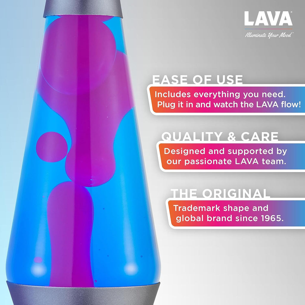14.5" Purple Wax and Blue Liquid Motion Light O175067