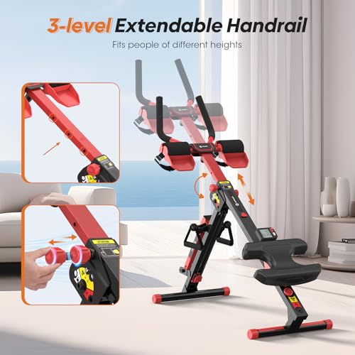 4 in 1 Foldable Rowing Machine with LCD Monitor D8707
