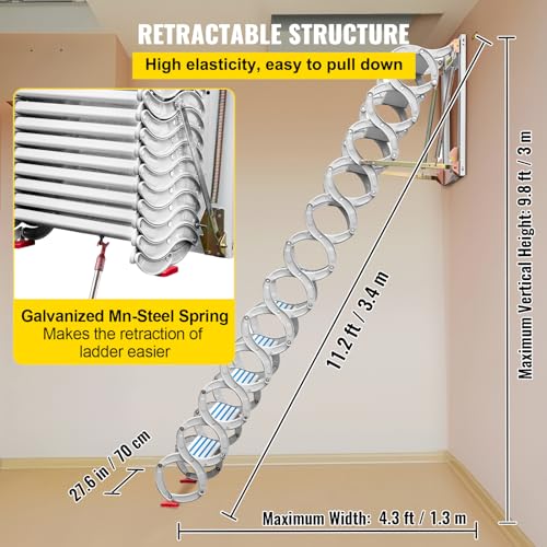 Blue 9.8 feet Attic Stairs O339460
