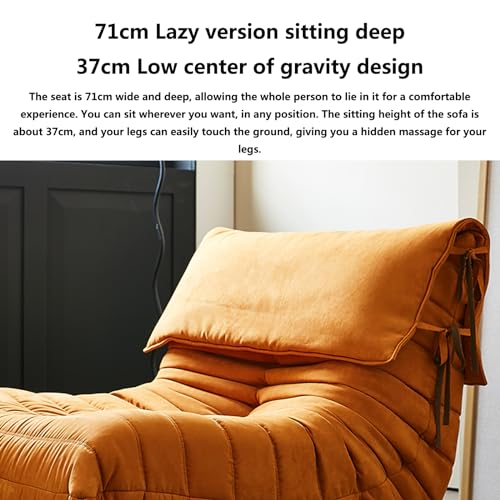 Pink Floor Sofa with Removable Headrest S22956