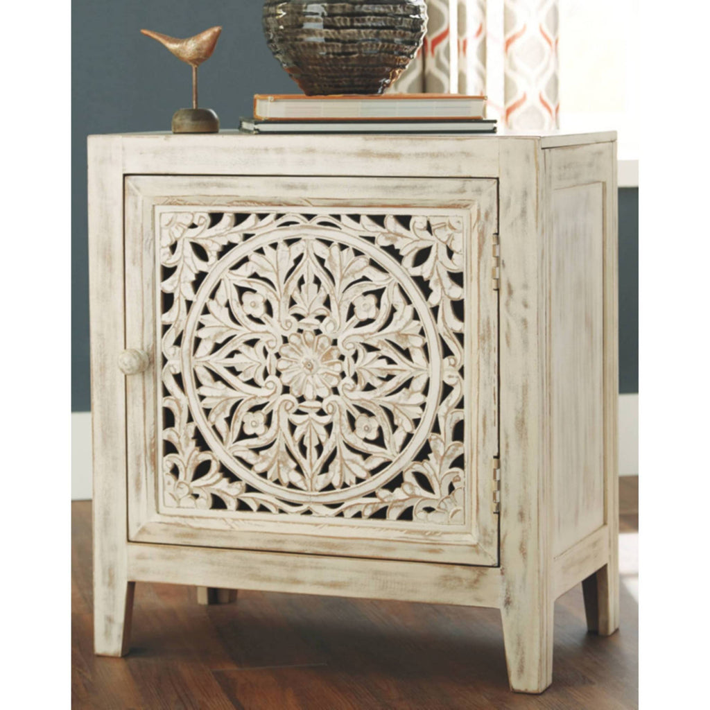 White Accent Cabinet V354