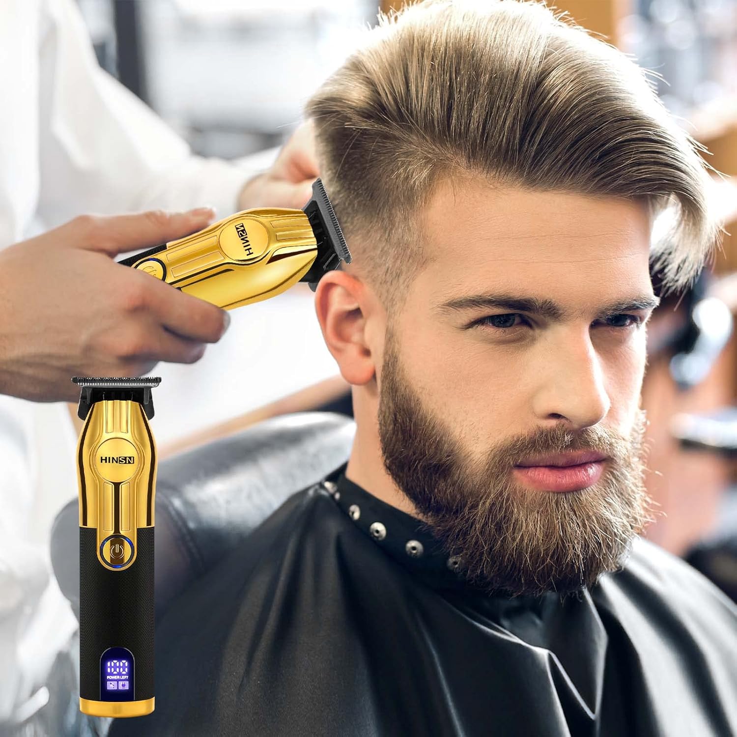 Cordless Hair Clippers with LED Display Q8541
