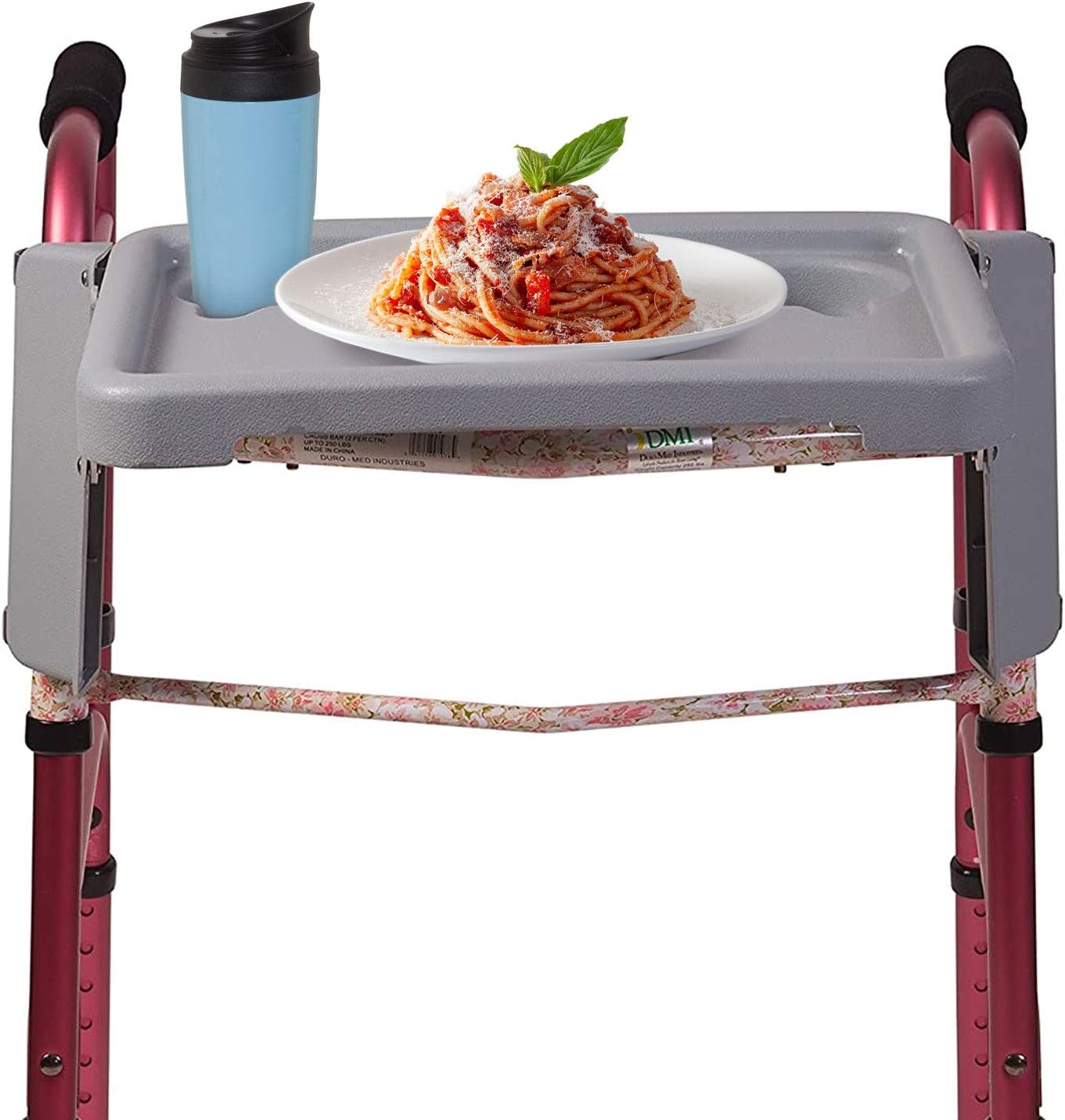 Folding Walker Tray with Two Cup Holders, 16 x 11.8 (Pack of 3) C1666