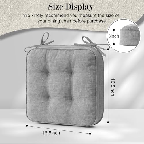 Khaki 16.5" x 16.5" Non-Slip Memory Foam Chair Cushions Set of 2 C418860