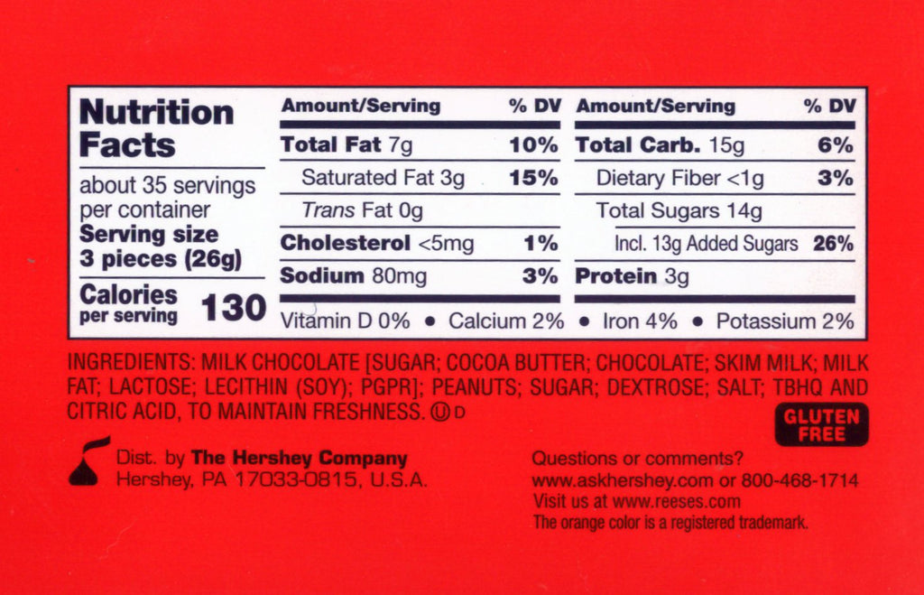 Milk Chocolate Peanut Butter Candies 0.31 oz. B3128