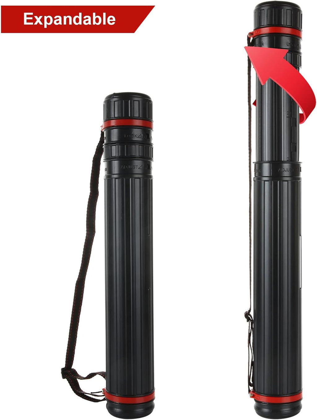 Poster Tube with Adjustable Strap, 17.5 to 28 Inch Q711814