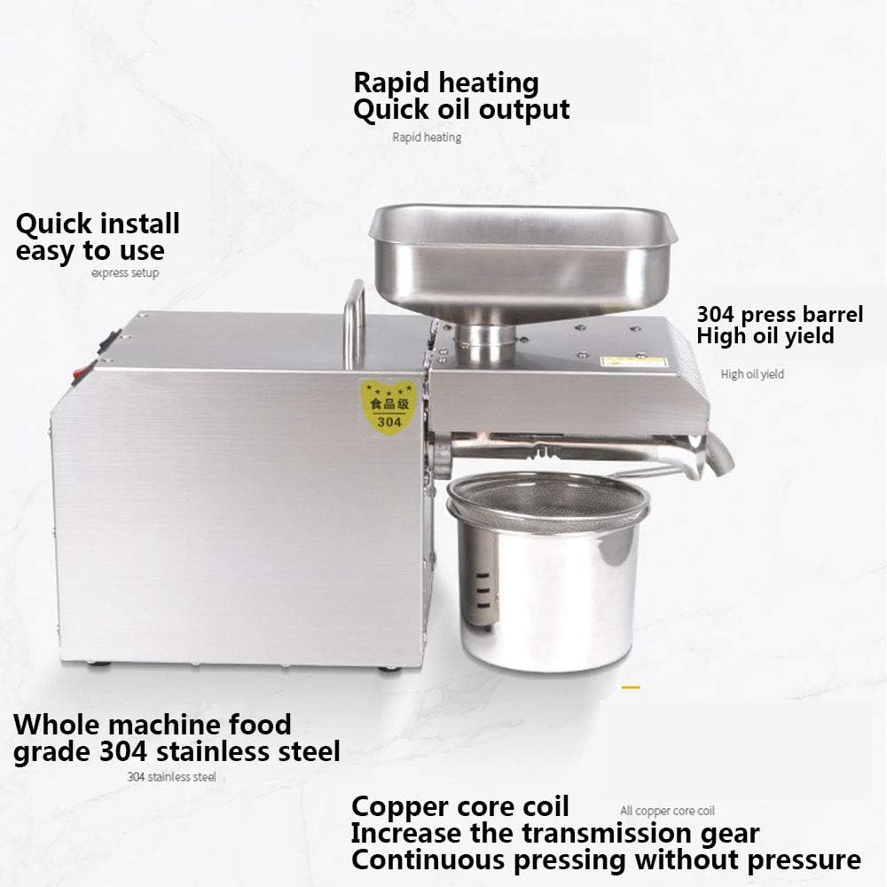 304 Stainless Steel Electric Oil Press Machine Q865