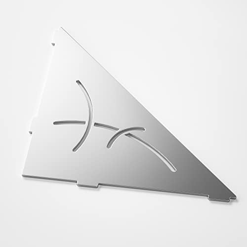 Brushed 304 Stainless Steel Recessed Triangular Corner Shower Shelf R2677