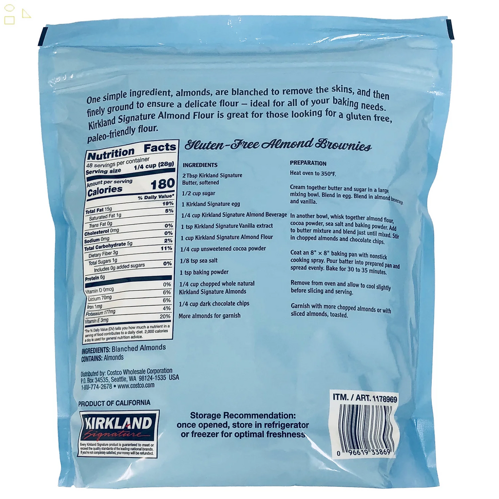 2 Packs Superfine Kosher Blanched Almond Flour, 3 Lbs U42634