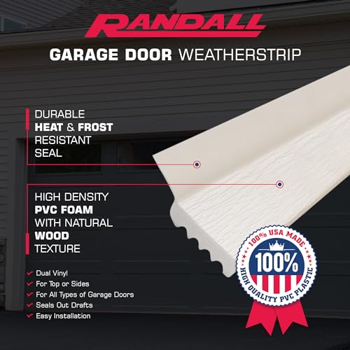 7-Feet Dual Vinyl Garage Door Seal (Brown) V556298