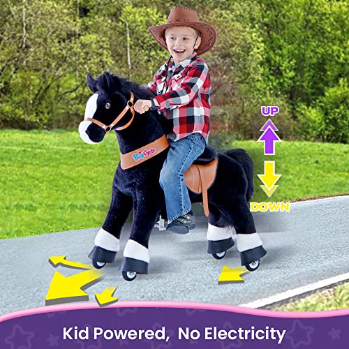 Ride on Horse Toy Plush Walking Animal Zebra Size 3 D546