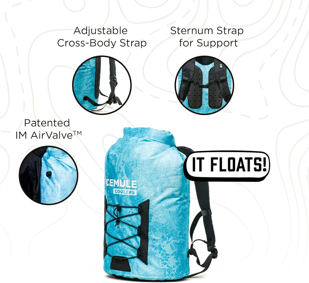 Collapsible Backpack Cooler, 23 Liter, Waterproof J21496