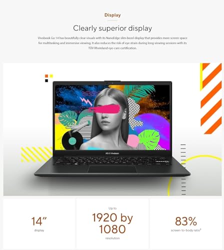 Black 14" FHD LED Display Laptop with Intel 12th 6-Core i3, 24GB RAM, 512GB SSD, Windows 11 Pro X336