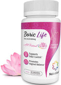 Boric Acid Vaginal Suppositories, 30 Count, 600mg, 100% Pure W56530