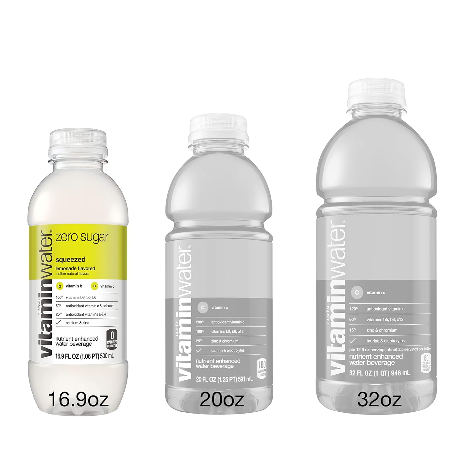 16.9 Fl Oz (24 Count) Electrolyte Enhanced Lemonade Water H94120