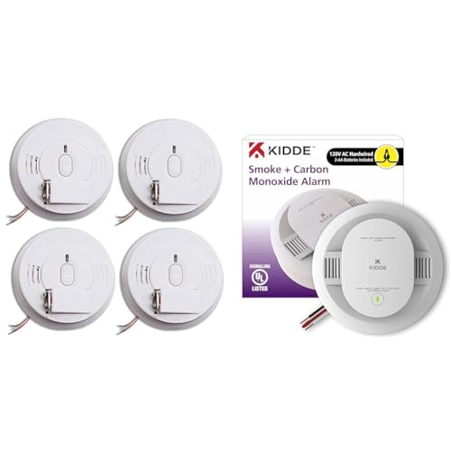 Hardwired Smoke and Carbon Monoxide Detector with AA Battery Backup C9126