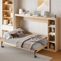 Full-Size Foldable Wall Bed with Storage Drawer I526053