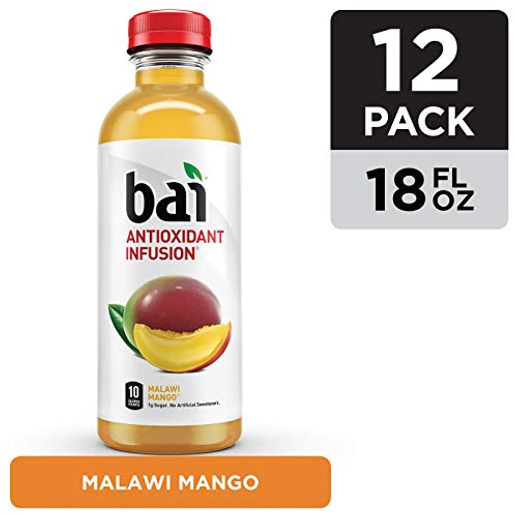 Malawi Mango Flavored Water, 18 Fluid Ounce Bottles, Pack of 12 O819