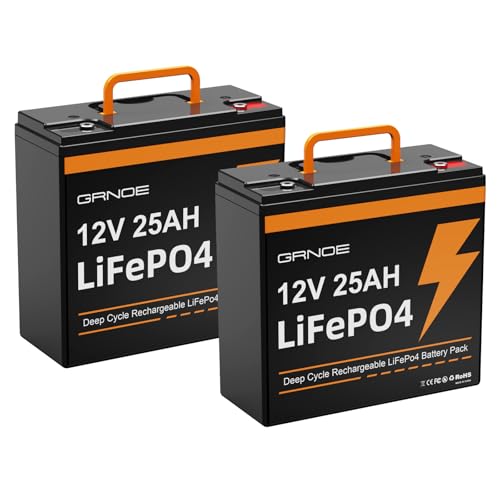 12V 25Ah LiFePO4 Rechargeable Lithium Battery with Built-in 20A BMS B3041
