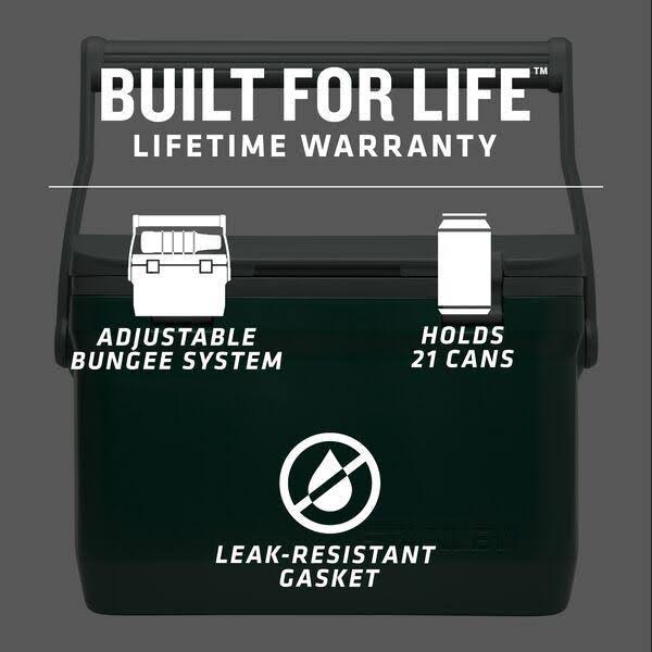 16 Quart Outdoor Cooler, Green Z8424