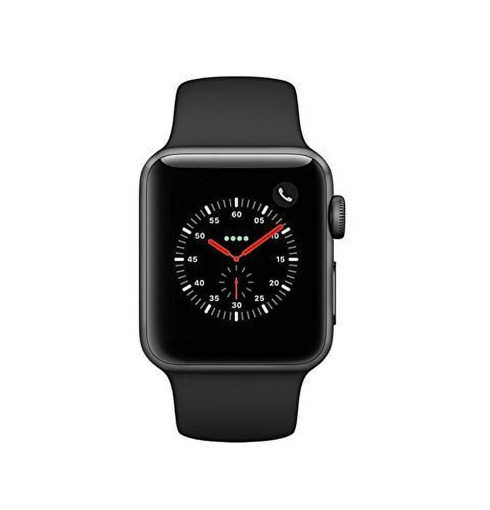 Apple Watch Series 3 38mm Space Gray Aluminum Case with Black Sport Band (GPS + Cellular LTE) A959554