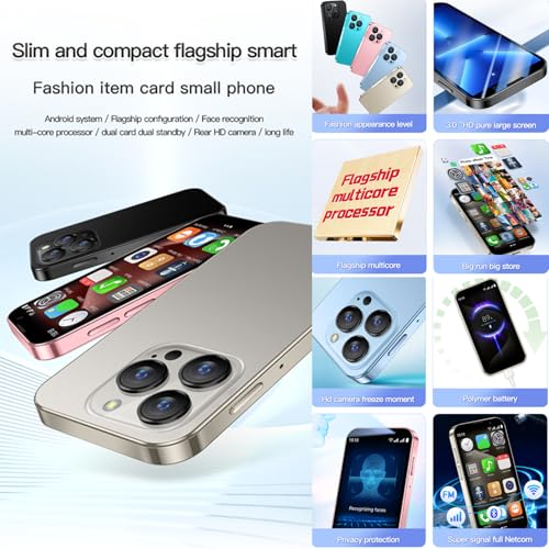 3G Mini Smartphone 3.0 Inch Android 8.1 Dual Sim 2GB RAM 16GB ROM Light Blue Z18219