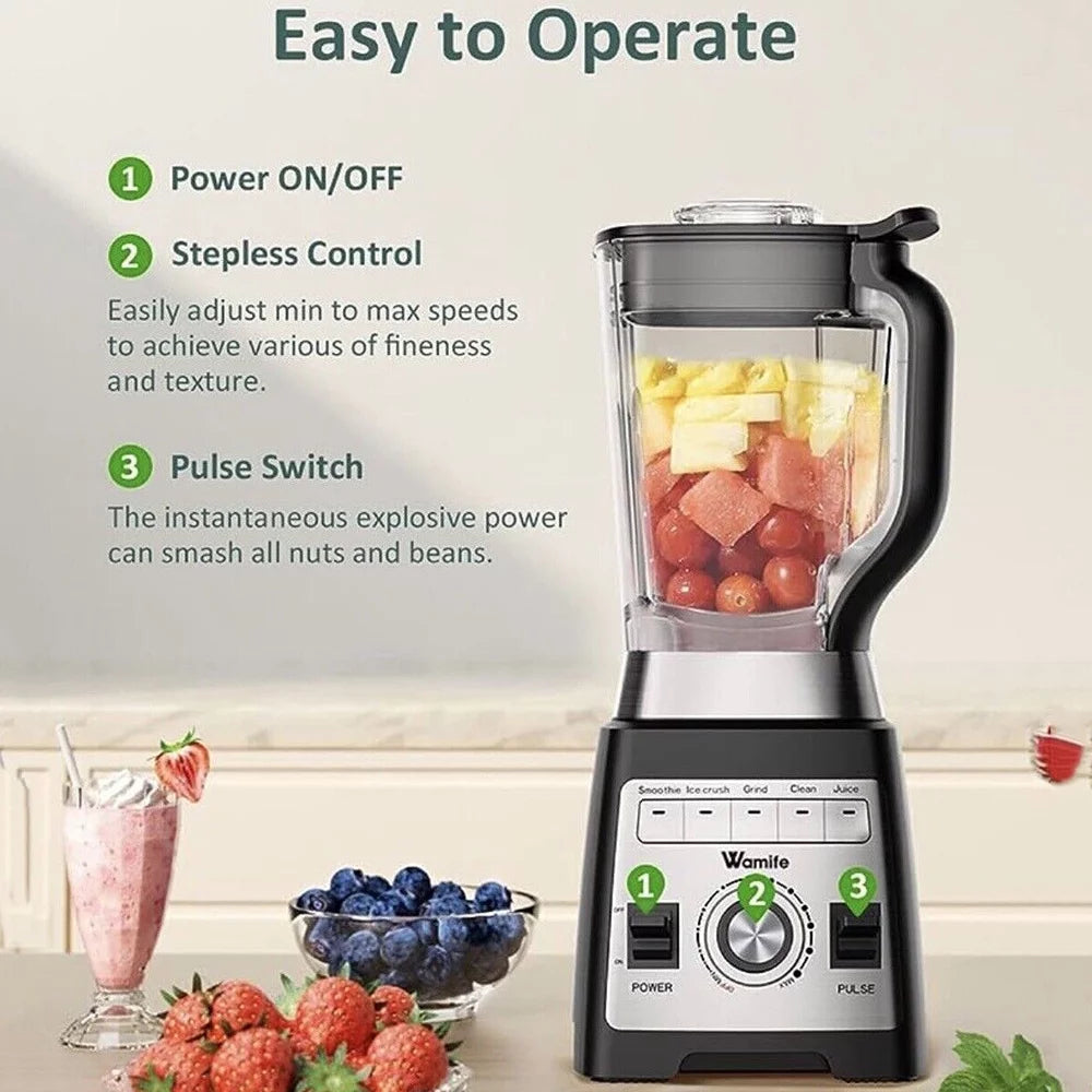 70oz Glass Countertop Blender with Stainless Steel Blades T509503
