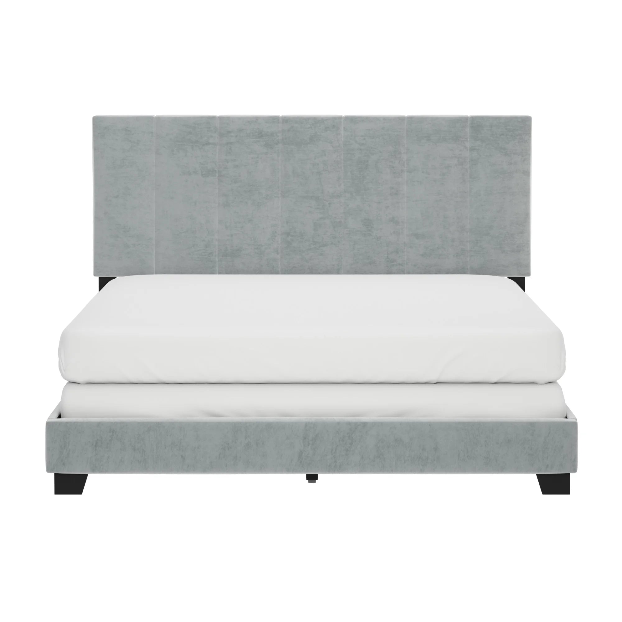 Platinum Gray Upholstered Queen Bed C95150