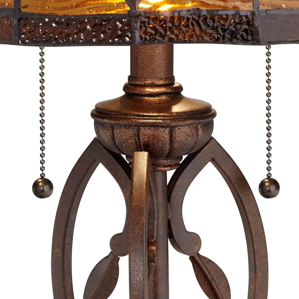 Bronze Stained Glass Table Lamp M545