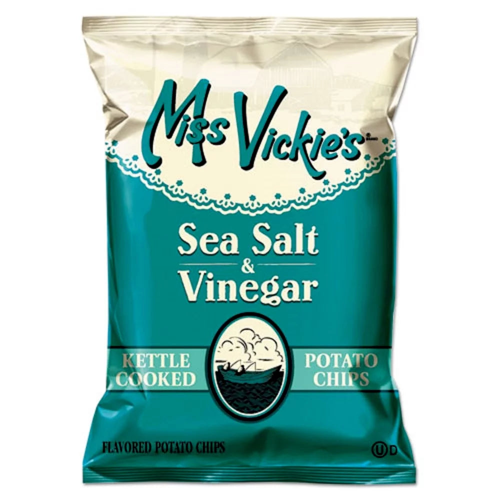 1.38 oz. Kettle Cooked Potato Chips Sea Salt and Vinegar P328