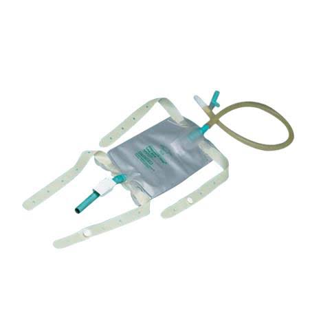 19Oz Leg Bags with Latex Straps and Drainage Tube, 50/Case K49211
