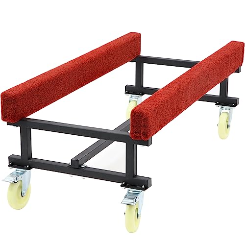 1300 LBS Capacity Adjustable Width Boat Dolly with Four Casters & Two Brakes F40936