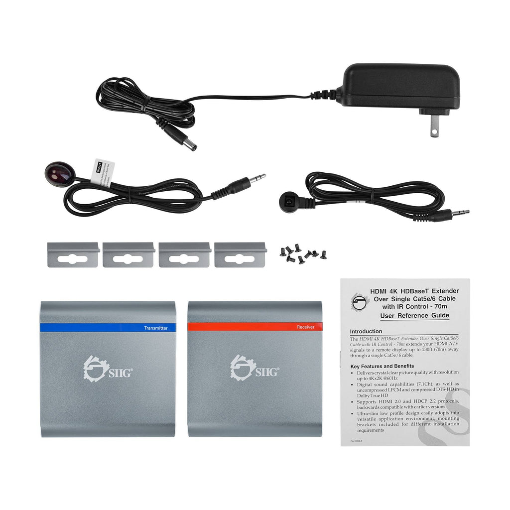 HDMI 4K HDBaseT Extender Over Single Cat5e/6 Cable with IR Control K639