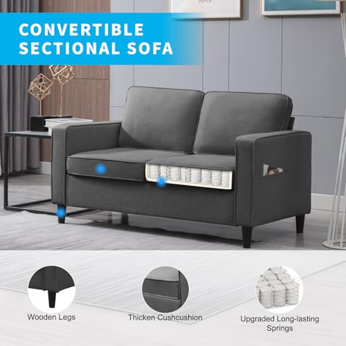 54" Loveseat Sofa Two Seats Modern Comfy Couch N72221