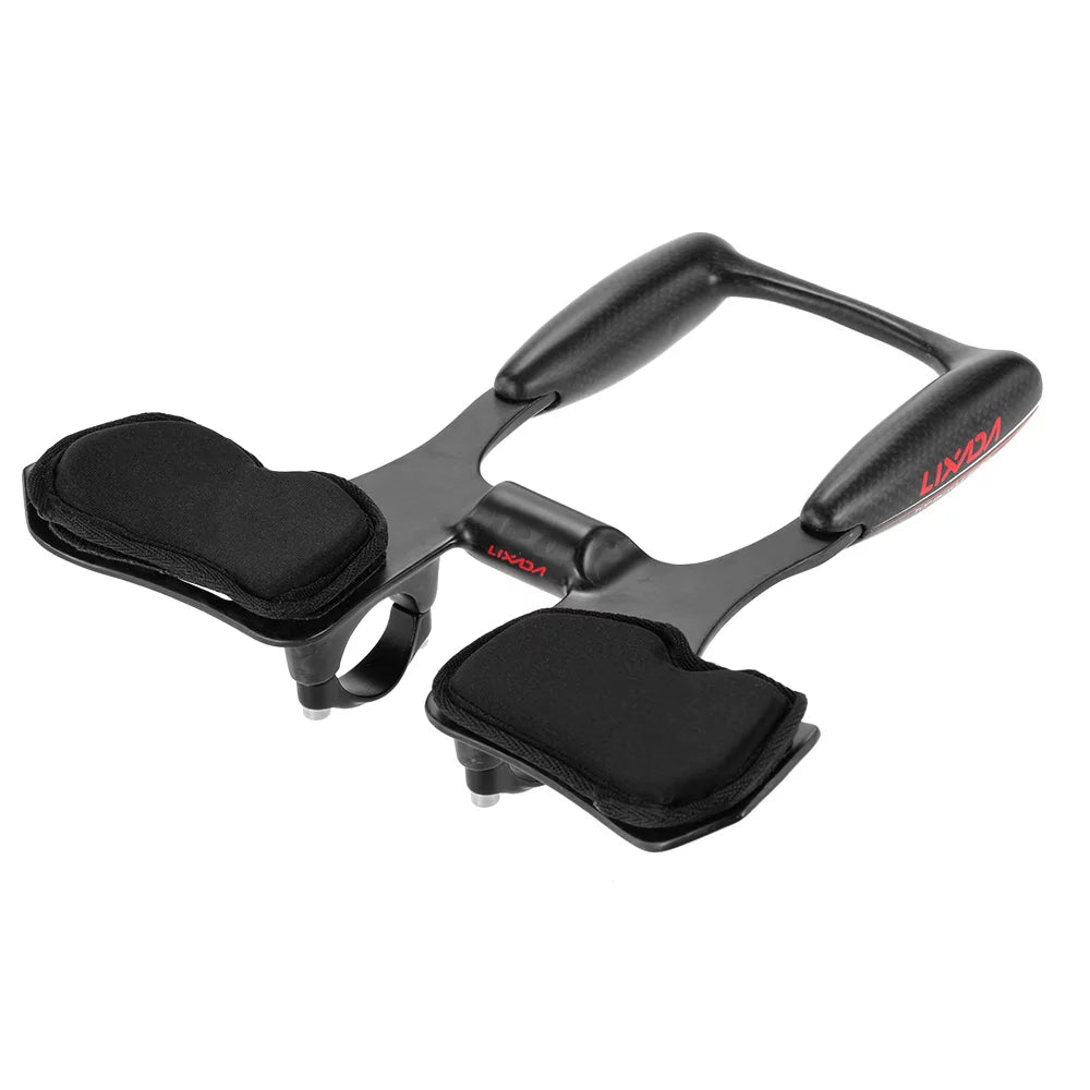 Carbon Fiber Aerobar Bike Road Triathlon Arm Rest Handlebars T4674