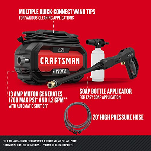 Electric Pressure Washer, Cold Water, 2100-PSI, 1.2 GPM, Corded Q401