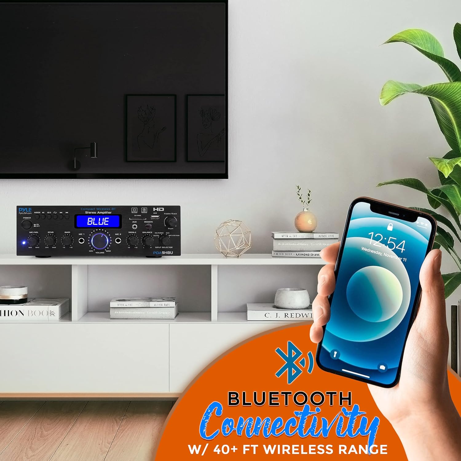 200 Watt Multi-Channel Home Stereo Amplifier E543317