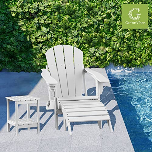 Dark Brown HDPE Plastic Outdoor Side Table with Storage Shelf N137933