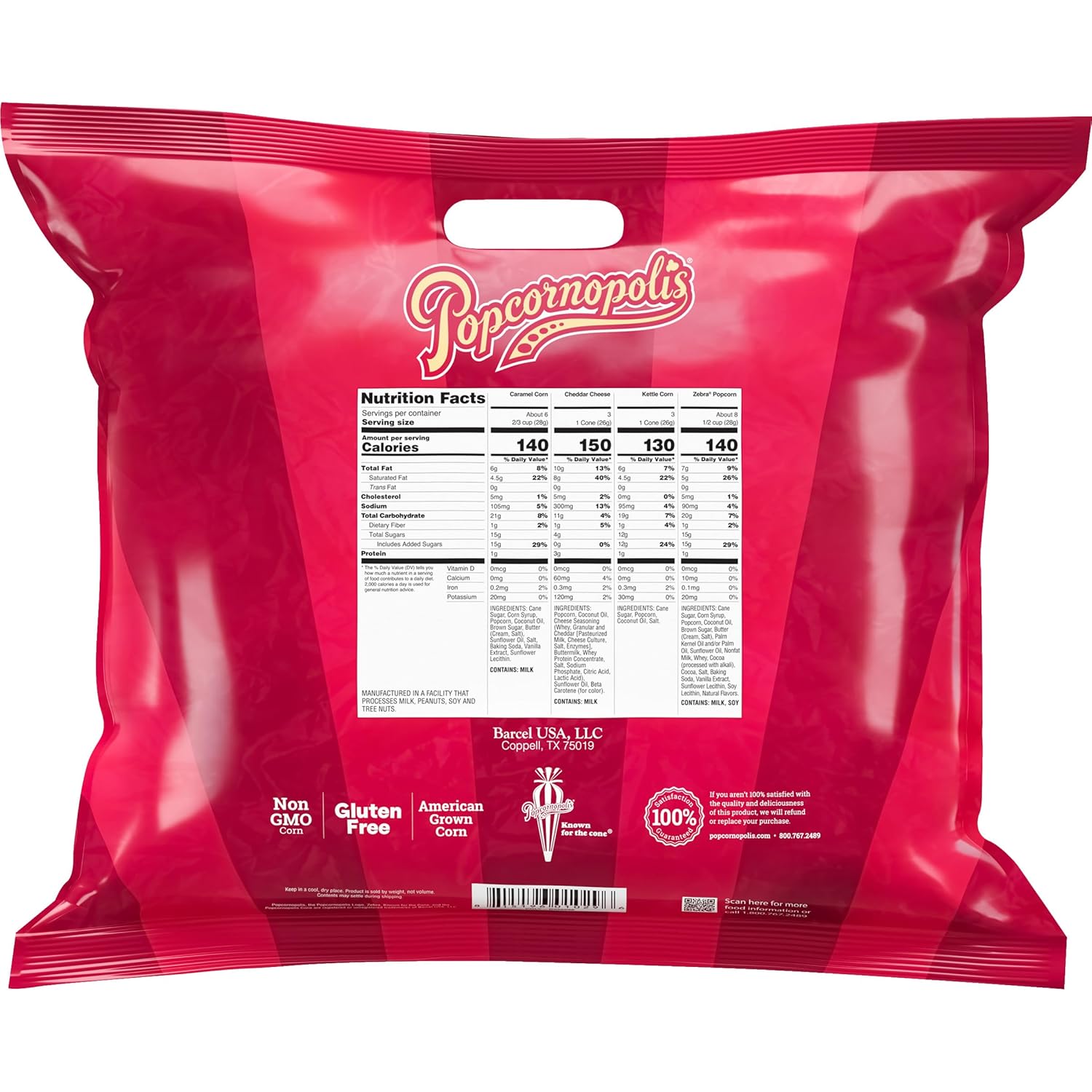 12 Cone Variety Gourmet Popcorn Snack Packs I9379