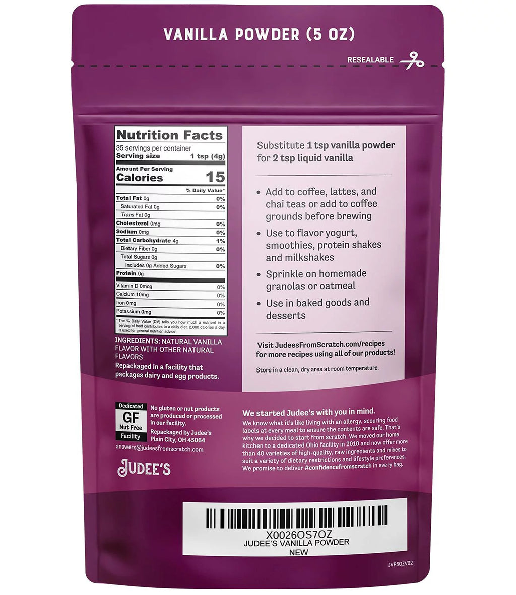 Vanilla Flavor Powder 5 Oz E3718