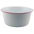 Red Rim Enamel Mixing Bowl C526265