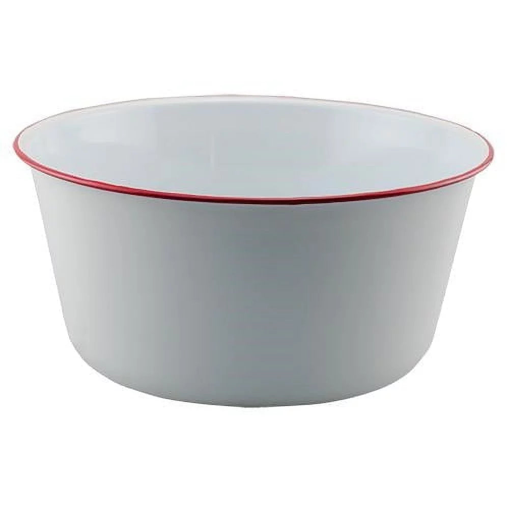 Red Rim Enamel Mixing Bowl C526265